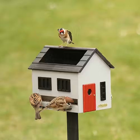 Multiholk Talomallinen ruokinta ja lintujen kylpypaikka, harmaa WG353